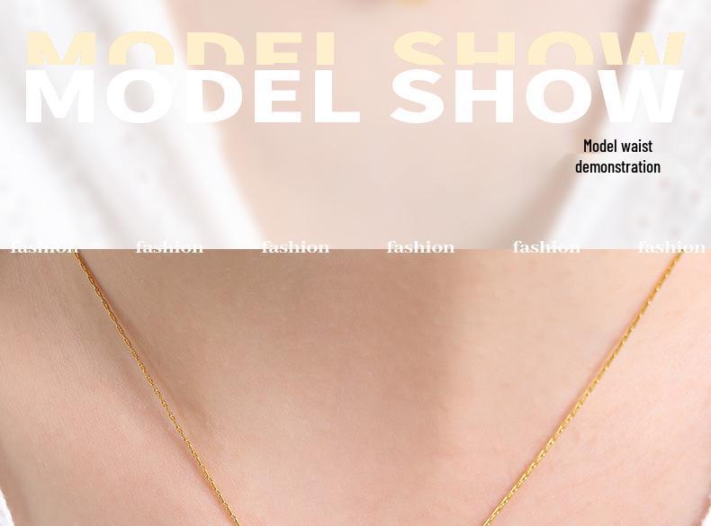 Élégant Collier Pendentif Double Bonheur ajouré en Acier Titane Or 18K - Chaîne de Clavicule Style Chinois Rétro pour Femmes