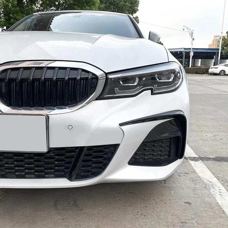 För BMW G20 G21 G28 318i 320i 325i 330i 330d 330e M Sport - Främre Canards Stötfångare Läpp Dimljus Trim Karosskit Bil Styling