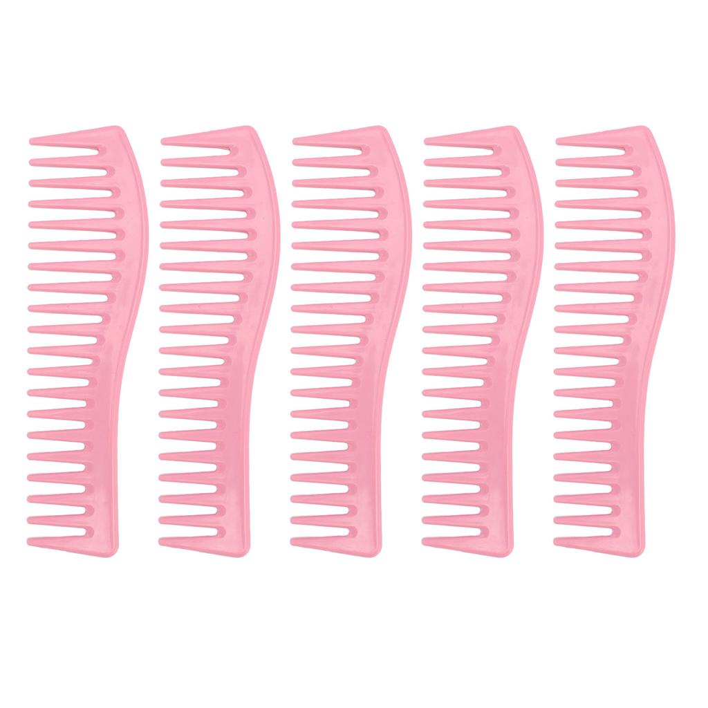 10-teiliger Kamm mit breiten Zähnen für langes Haar, zum Entwirren, Styling, Friseurwerkzeug, Macaron-Farbe
