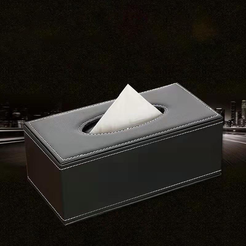 Leather Anti-moisture Household Tissue Storage Box Tissue Box High Quality Car Tissue Paper Dispenser Tissue Storage Container