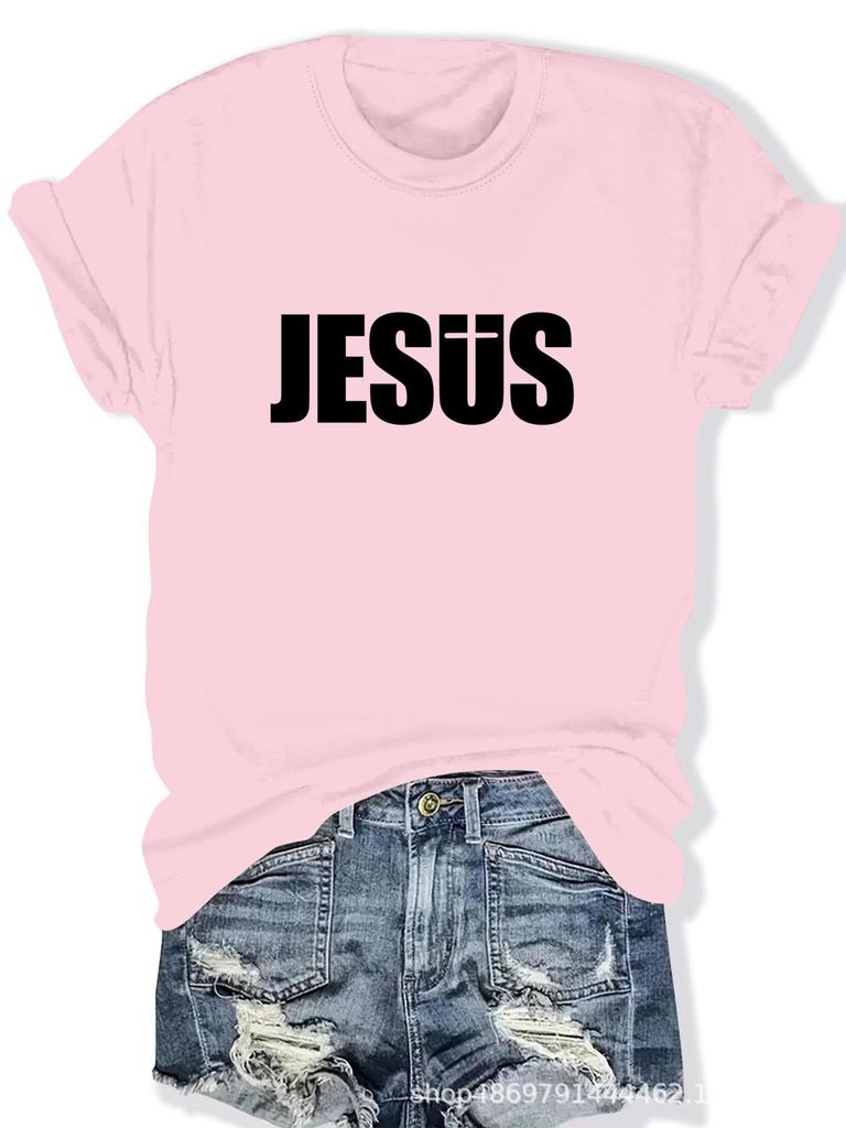 Women's Fashion Round Neck T-Shirt for Cross-Border Trade