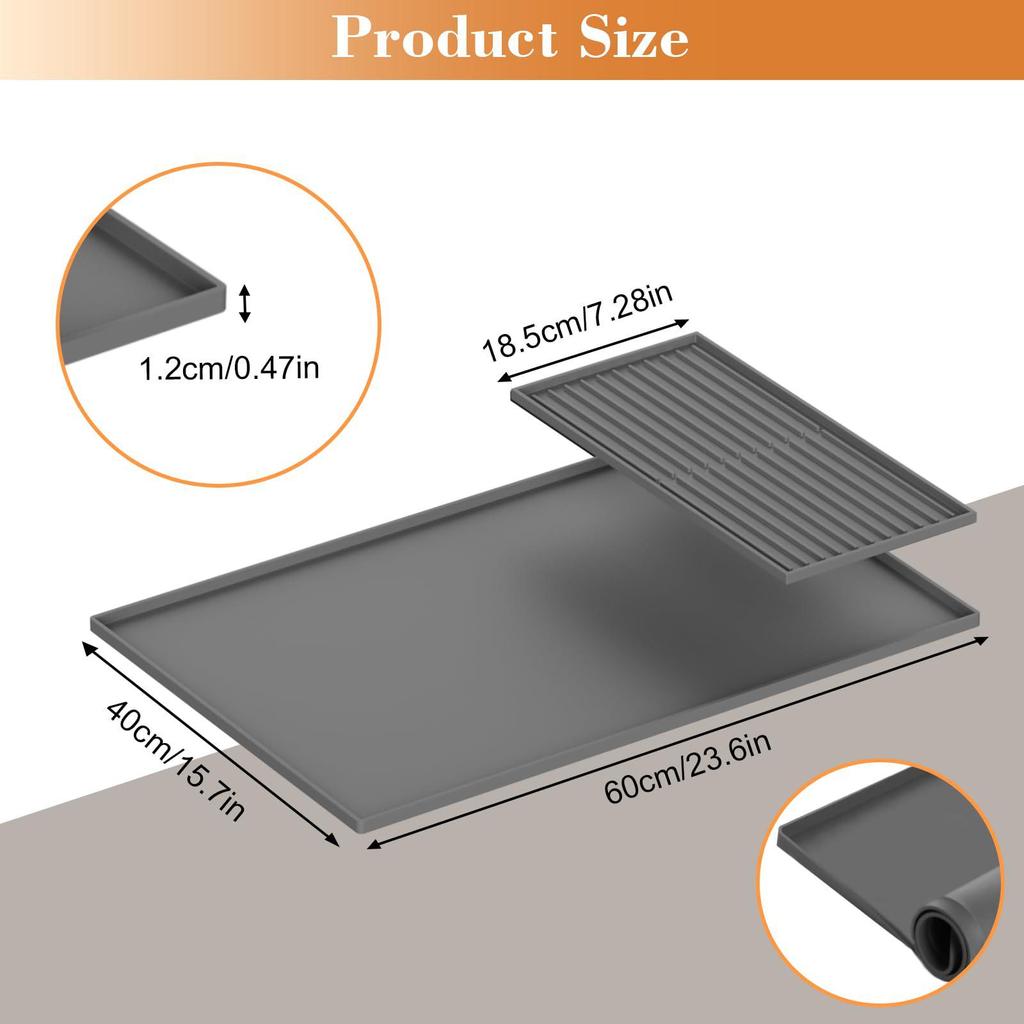 Multifunctional Coffee Machine Draining Mat & Protective Pad for Kitchen or Bar