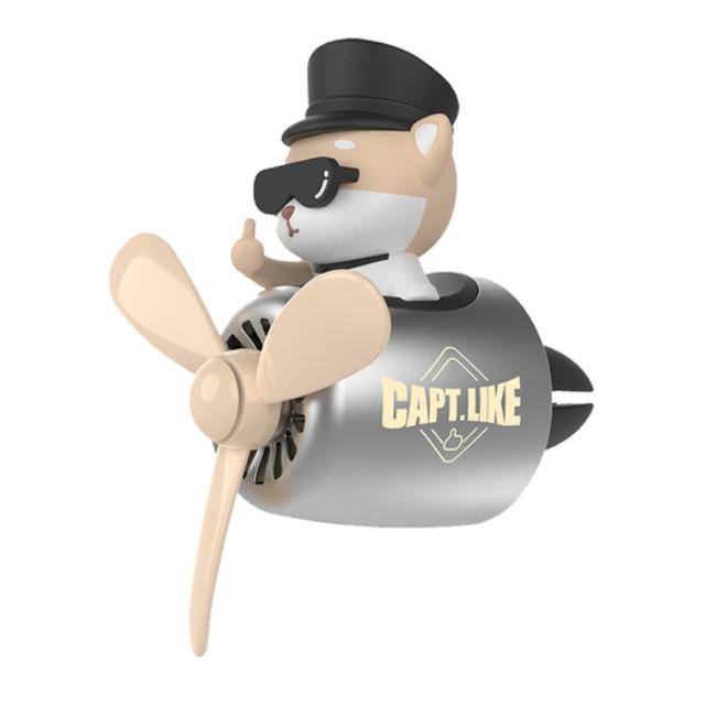 Car Air Freshener Creative Animal Pilot Car Air Vent Clip Perfume Diffuser Center Console Decoration Auto Accessories