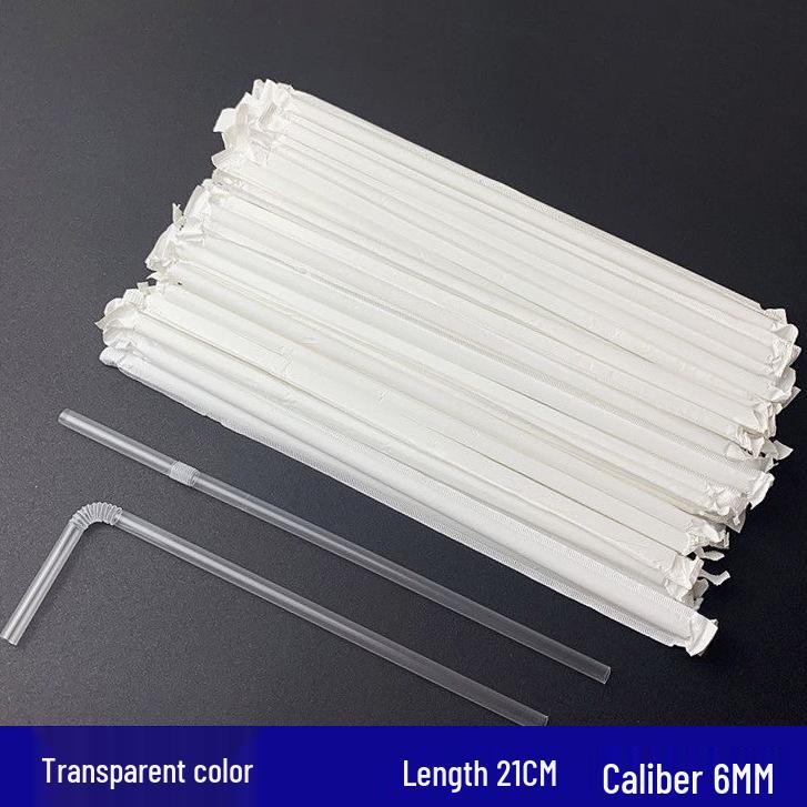 

Individually Wrapped Black, White, Transparent, and Colored Disposable Plastic Straws 100 pieces per pack (individually wrapped)
