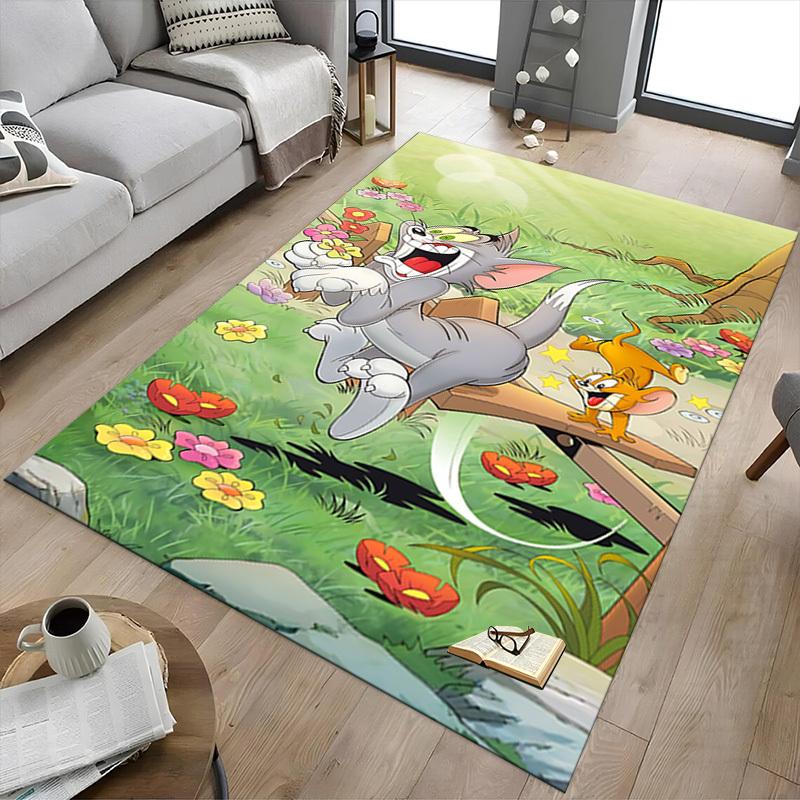 1pc Tom and Jerry Carpet, for Home & Office Decor, Desk Chair Carpet, Festive Gift,Conference Room CarpetL1271