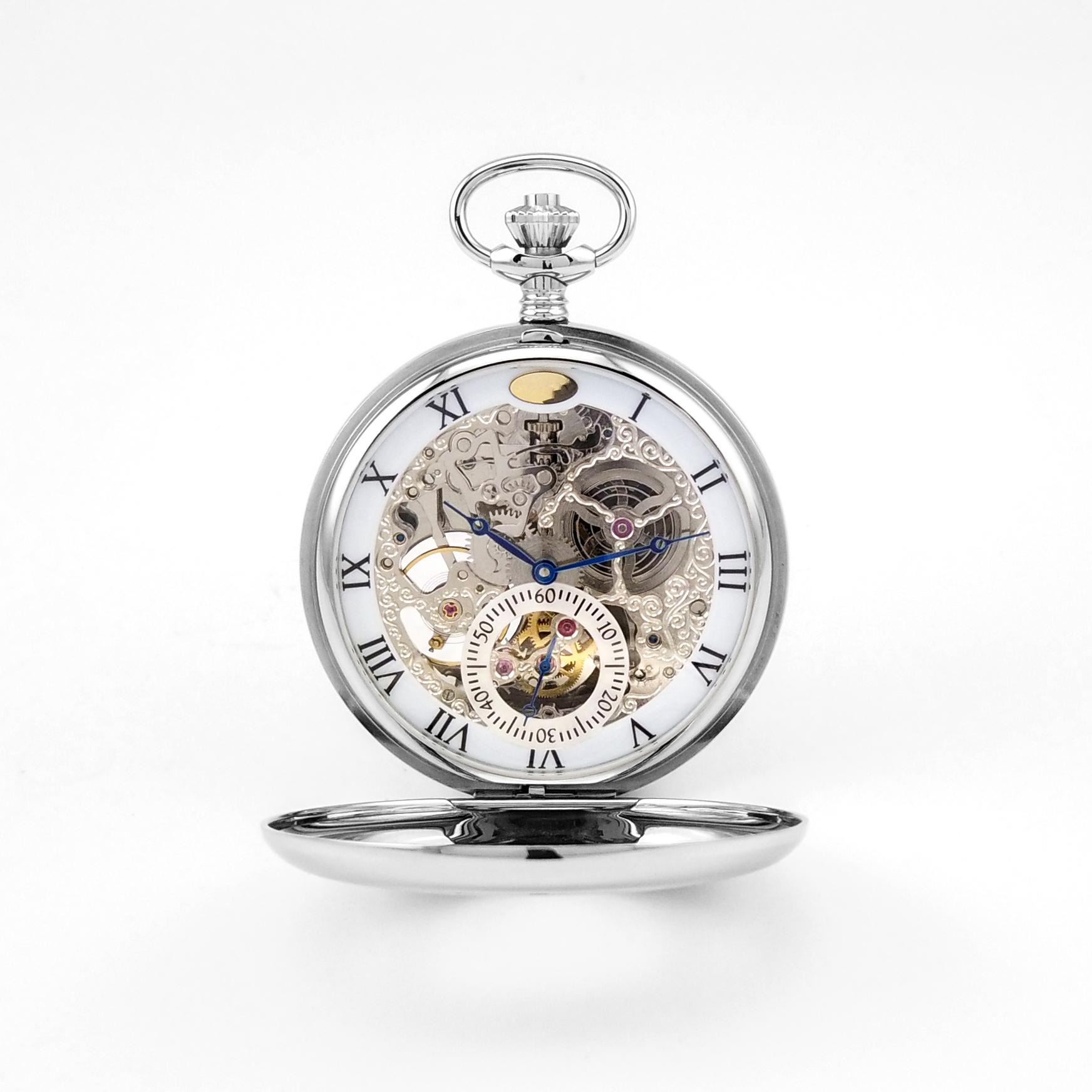 Custom Made 316L Stainless Steel Automatic Black Pocket Watches From Watch Factory Classic чёрный