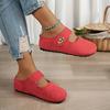 Baotou French Women's 2025 New Spring and Summer One-foot Flat Mary Soft-soled Half Slippers