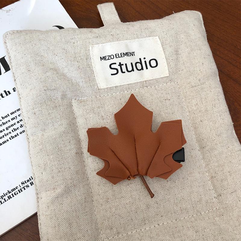 Maple Leaf Leather Duck Bill Clip Hairpin Women Disc Hair Broken Hair Side Clip Hair Clips For Girls Hairbows For Girls