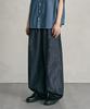 DECET [Linen Like] Linen Like Balloon Wide Jeans Dcpt060Cpindigo