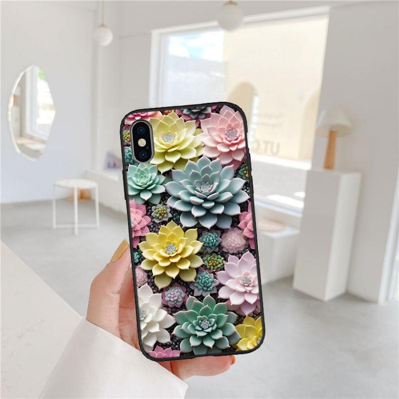 FM11 Cacti Succulent Phone Case for Motorola Edge 60 60s 70 G86 G56 G54 E14 G04S G45 G54 G64 S30 S50 X30 X40 X50 Pro Power