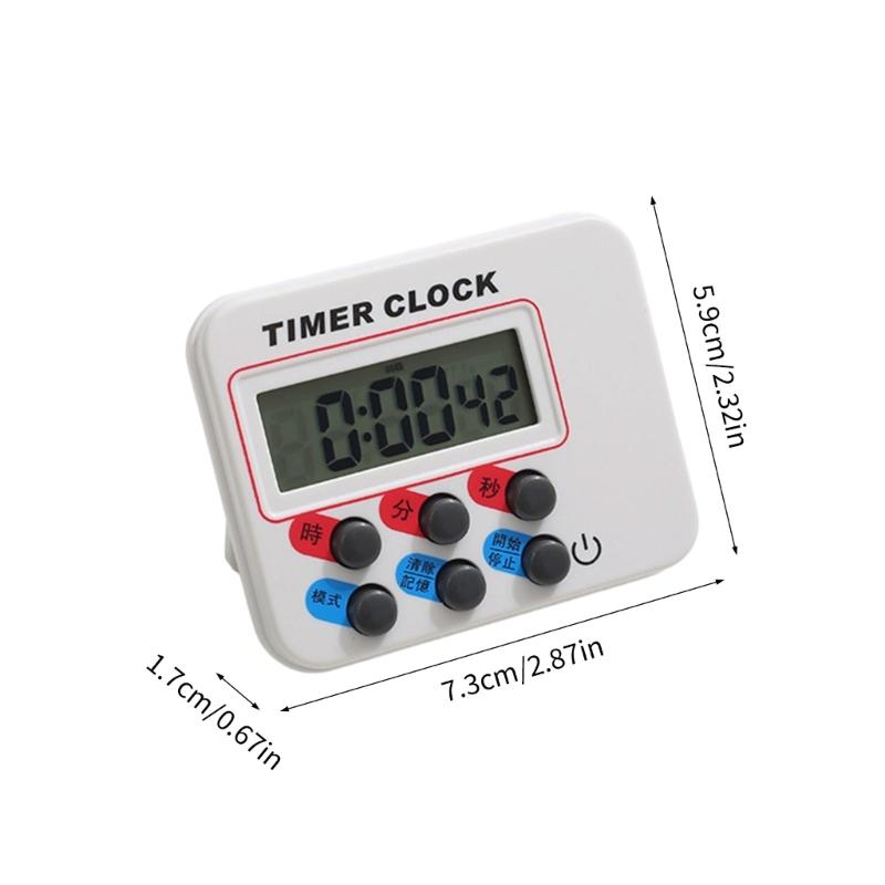 Plastic Count Down Timer For Home Baking Plastic Body Digital Kitchen Timer With Magnetic Backing Accurate Clock