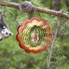 3D Colorful Rotating Wind Spinner Wind Chimes Yard Garden Hanging Decor Wind Catcher