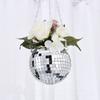 Disco Ball Planter Large Capacity Multifunctional Hanging Disco Ball Flower Pot for Gardens Terraces