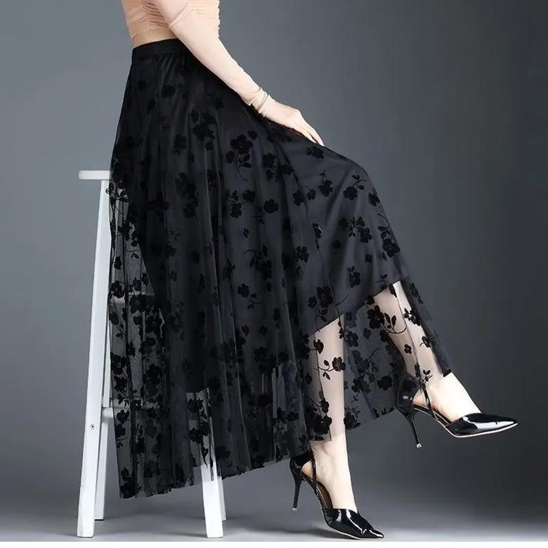 Skirt Women Summer Casual Versatile Elastic High Waist Loose Bustier Skirt Oversize Stretchy Slim Dresses