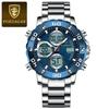 POEDAGAR National Top Swiss Brand New Men's Dual Display Digital Watch Multifunctional Sports Wristwatch