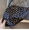 Professional Paisley Polka Dot Black Mulberry Silk Scarf for Women - Spring/Autumn Decorative Square Neckerchief