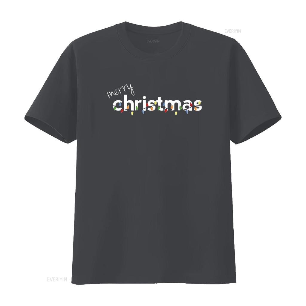 Merry Christmas T ShirT s Boys Girls Black Large vintage Washed Versatile Top For Everyday Wear graphic Comfortable Unisex