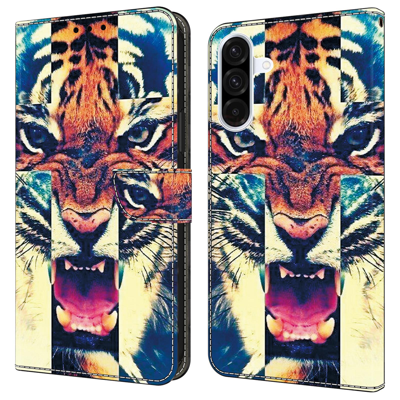 

For Samsung Galaxy A55 5G Leather Case Pattern Printing Wallet Stand Anti Drop Phone Cover C
