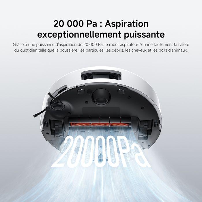 ASPIRATEUR ROBOT - XIAOMI - Robot Vacuum 5 - Aspiration 20 000 Pa - Navigation S-Cross™ - Serpillière extensible