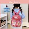 Children Capybara Printed Backpack Breathable Lightweight Cute Schoolbag Cartoon