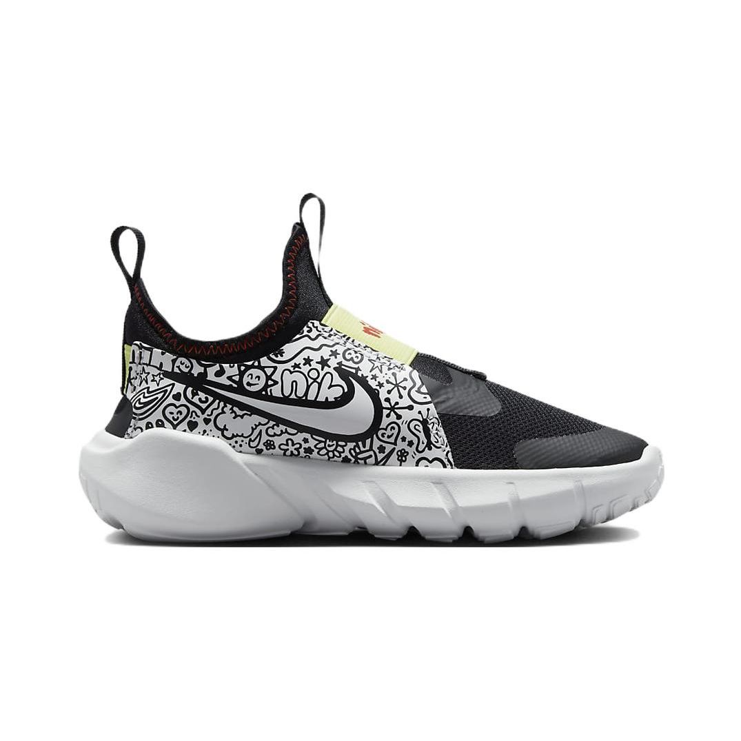 Детские кроссовки Nike Flex Runner 2 JP PS Doodles Black Picante-Red Light-Lemon-Twist — фото 2