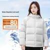 Li Ning Warmth Resistant Lock Temperature Water Repellent Windproof Comfortable Outdoor Casual Versatile Short Hooded Winter Down Jacket AYMV798-1