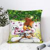 Federe Cartone Animato D-Diddl Federa Trendy Retrò per Divano Decorazione Casa Federa Stampata
