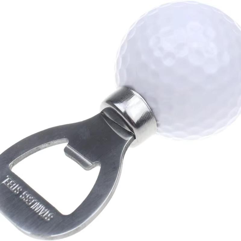 Golf Ball Bottle Opener - Stainless Steel Multifunctional Tool for Wine/Beer - Sports-Themed Barware for Golf Enthusiasts