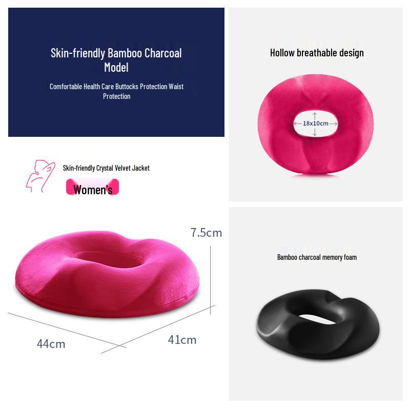 Comfortable Anti-Slip Seat Cushion for Office & Wheelchair - Relieves Pressure & Supports Posture