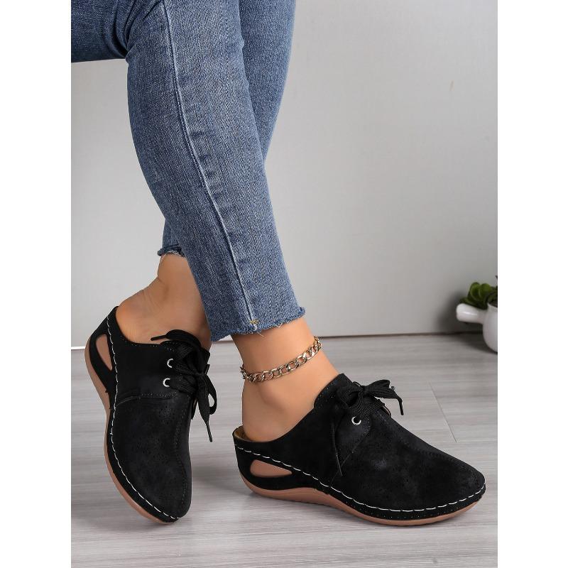 Summer New Large Size Women's Wedge Slippers Baotou Wedge Heels Women