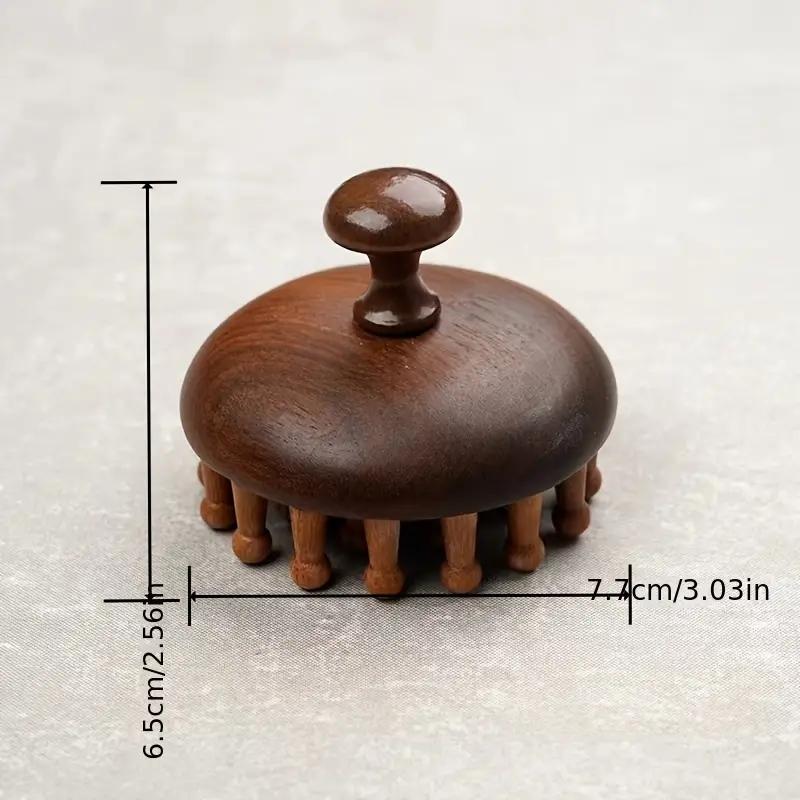 Πολυλειτουργικό μασάζ θεραπείας ξύλου Χτένι Μασάζ κεφαλής κεφαλής Φυσικό σανταλόξυλο Κυκλικό μασάζ σώματος Guasha Scraping