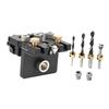 Adjustable Dowel Jig Drill Guide Tool Brass Aluminum Multifunctional Joinery Punch Woodworking Drill Set for DIY Enthusiasts