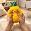 Grape Stress Reliever Large Pineapple Ball, Slow Rising Fruit Squeeze Toy for Anxiety Relief, Strawberry Relief Banana Corn Carrot Sensory Toy,