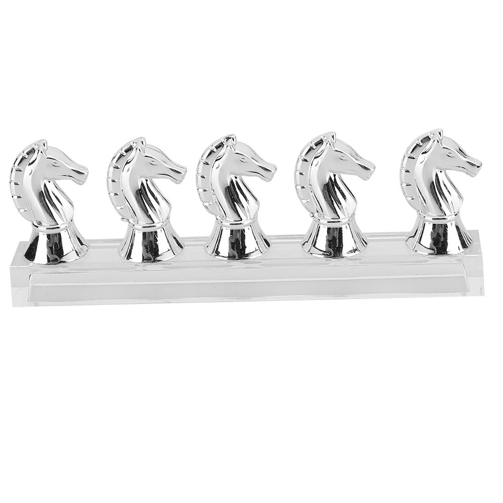 Stojak do ćwiczeń na tipsy w kształcie końskiej głowy, adsorpcja magnetyczna, uchwyty do ekspozycji sztucznych paznokci, srebrny