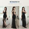 Elegant Sheer Slim Evening Gown for KTV and Spa Technicians