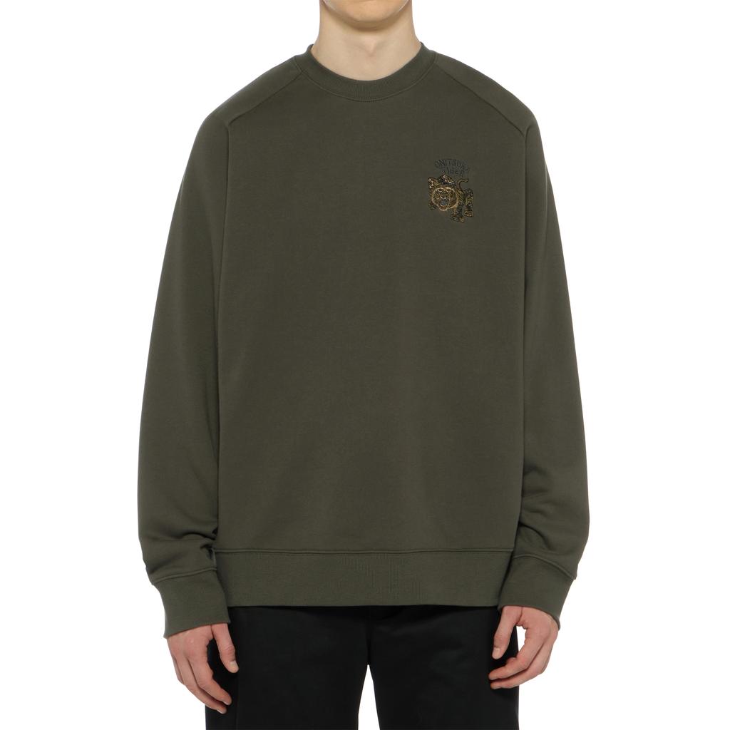 Onitsuka Tiger Sweat Top Casual Round Neck Pullover Sweatshirt Unisex tops 2183B537-020