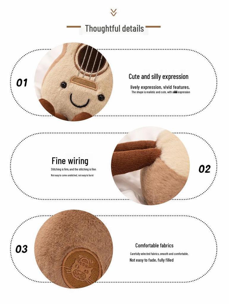 Adorable Ukulele Plush Guitar Doll Photo Prop