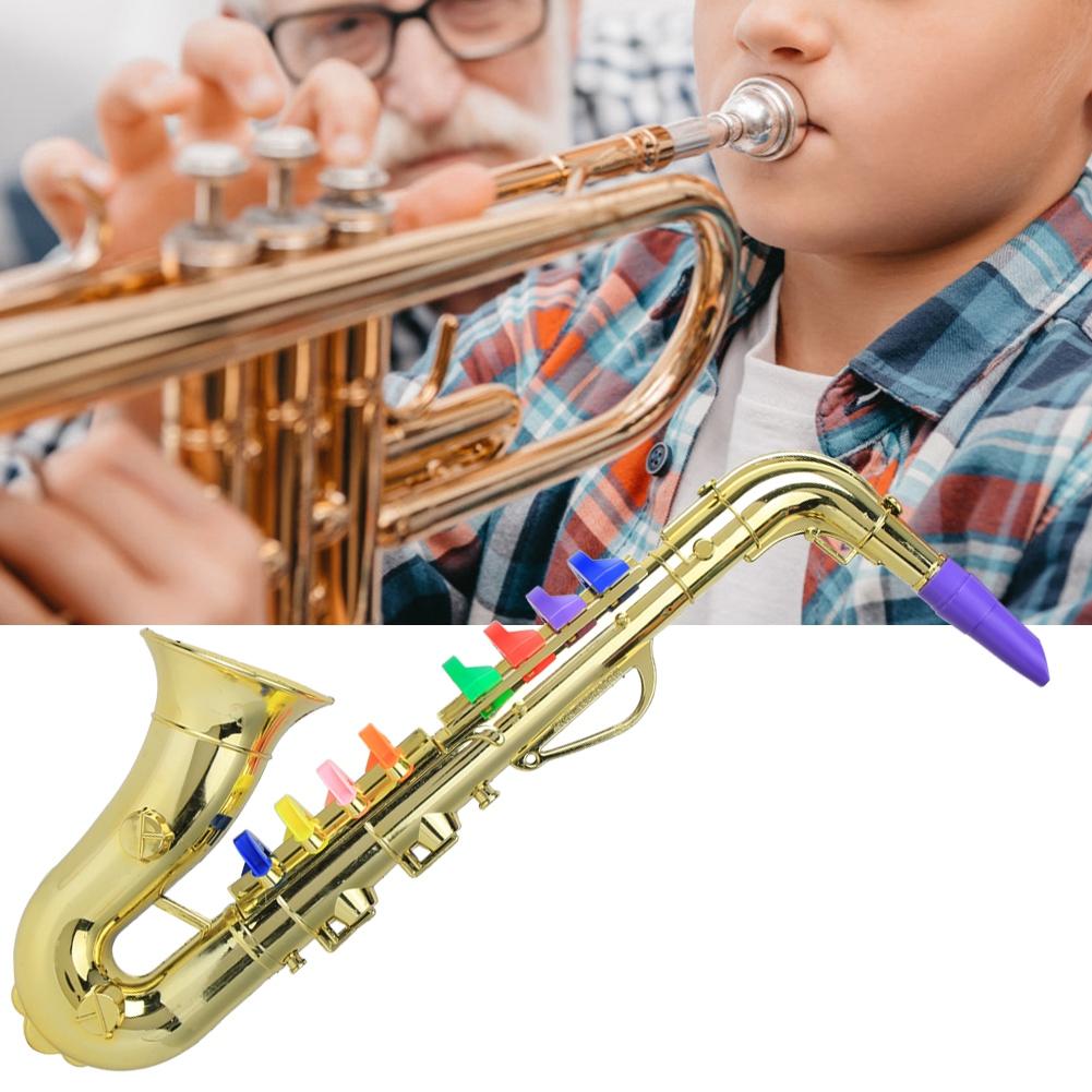 Plastic Children Saxophone Toy Saxophone Sax Children Musical Instrument Toy Gift