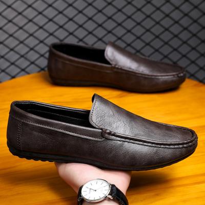 Herren Freizeit Schuhe zum Hineinschlüpfen Formelle Leder Herren Loafer Luxus Marke Business Schuhe Bequem Weich Herren Fahrerschuhe Mokassins