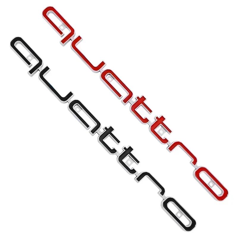 ABS Car Exterior Front Grille Emblem for Qwe1 Quattro Logo A3 A4 A5 A6 A6L A7 A8 Q3 Q5 Q7 S3 S4 S5 RS3 RS4 RS6 Badge Accessories