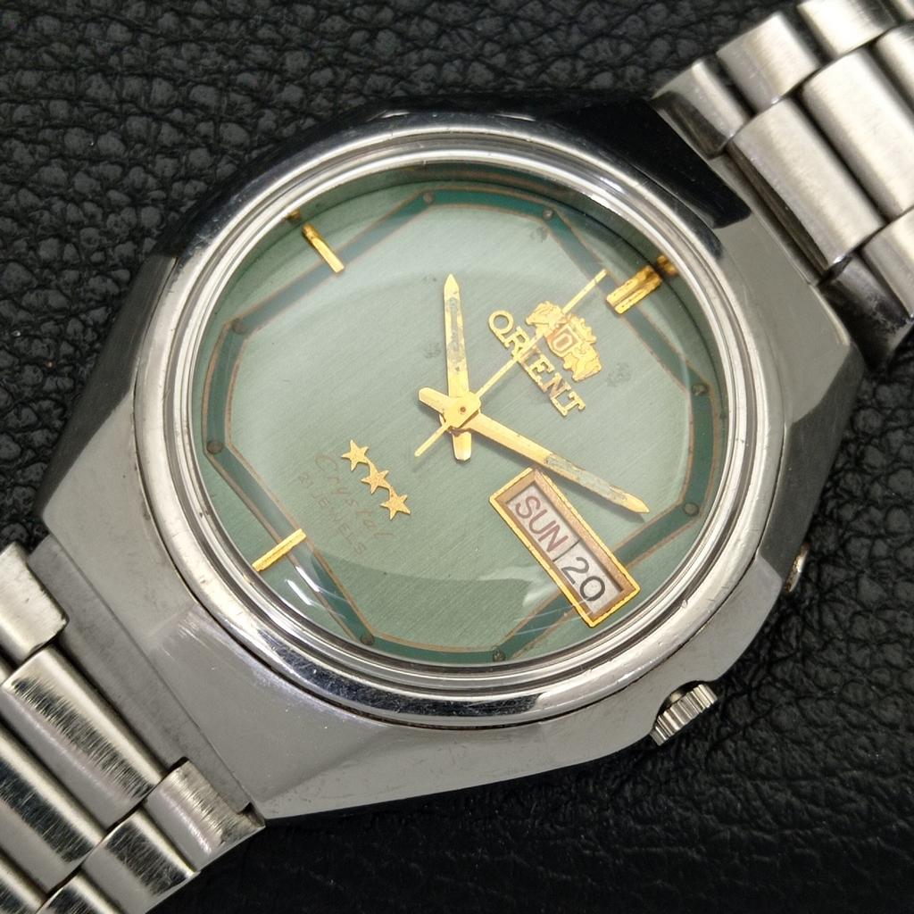 GENUINE VINTAGE ORIENT AUTOMATIC 46941 JAPAN MENS ORIGINAL DIAL WATCH a701897-5 R207-a701897