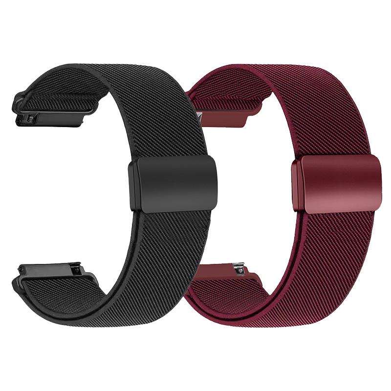 1-2PCS 20/22mm Magnetic strap for Samsung Galaxy Watch 7 6 5 4 40/44mm 6Classic 47mm Nylon Loop band for Huawei Watch GT5 Pro 4