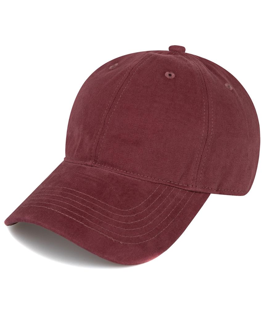 Chaebteo Signature Peach Ball Cap - Burgundy