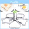 Enhanced Stainless Steel Egg Mold Set Heart Star Shapes For Effortless Egg And Cake Making