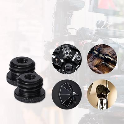 Non-slip 1/4" Female To 5/8-11" Male Microphone Adapter for Photographic Equipment Microphone Stand Screw Adapter