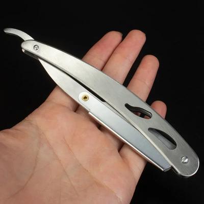 1 Stück Herren Rasierer Professionelle Barbier Klinge Edelstahl Sicherheitsrasierer Scharfe Rasierklingen Barbier Messer Bartrasierer Werkzeuge