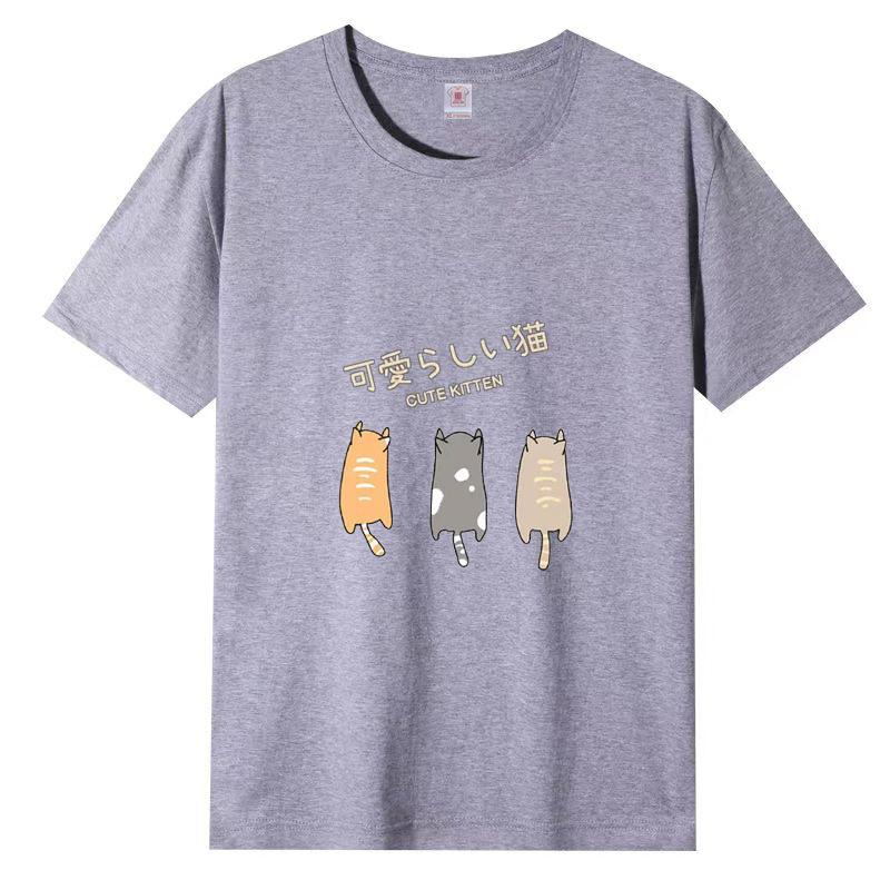 Cotton New Short-sleeved T-shirt Loose Large Size Women's Tops Summer Korean Version of The T-shirt Women