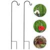 Detachable Ground Insertion Rod Metal Iron Bracket Durable Hanging Hook  Flower Basket