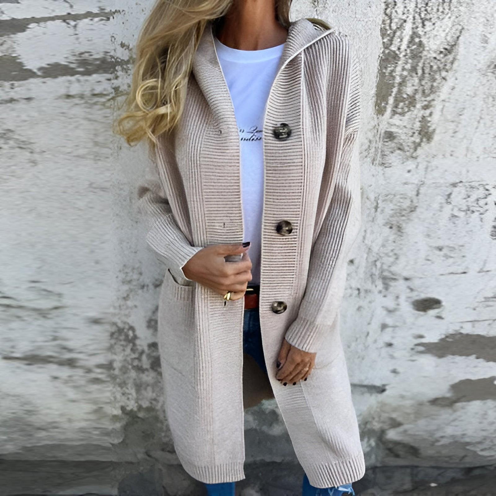 

Длинный рукав женский однотонный топ с капюшоном легкая куртка пальто зима и осень XL