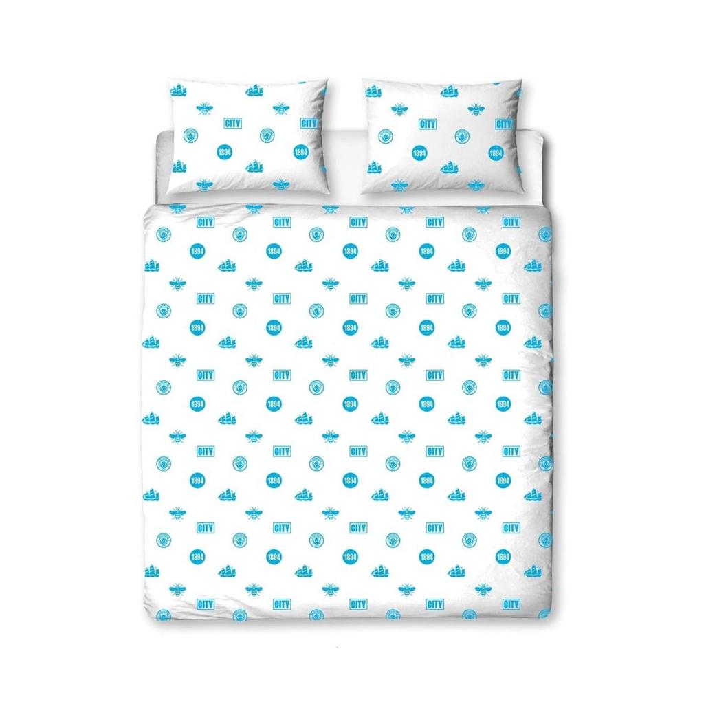 Manchester City FC Crest Duvet Cover Set